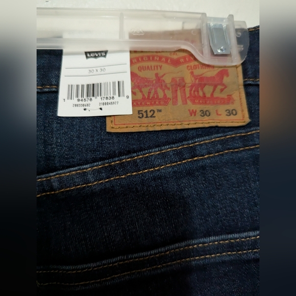 NWT Levi's Men's 512 Slim Taper Stretch Jeans Size 30x30 - Picture 5 of 6